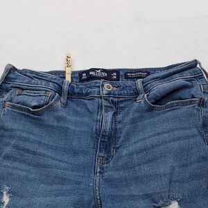 Hollister High-Rise Slim Straight Denim Medium Wash Jeans Womens Size 9R Blue